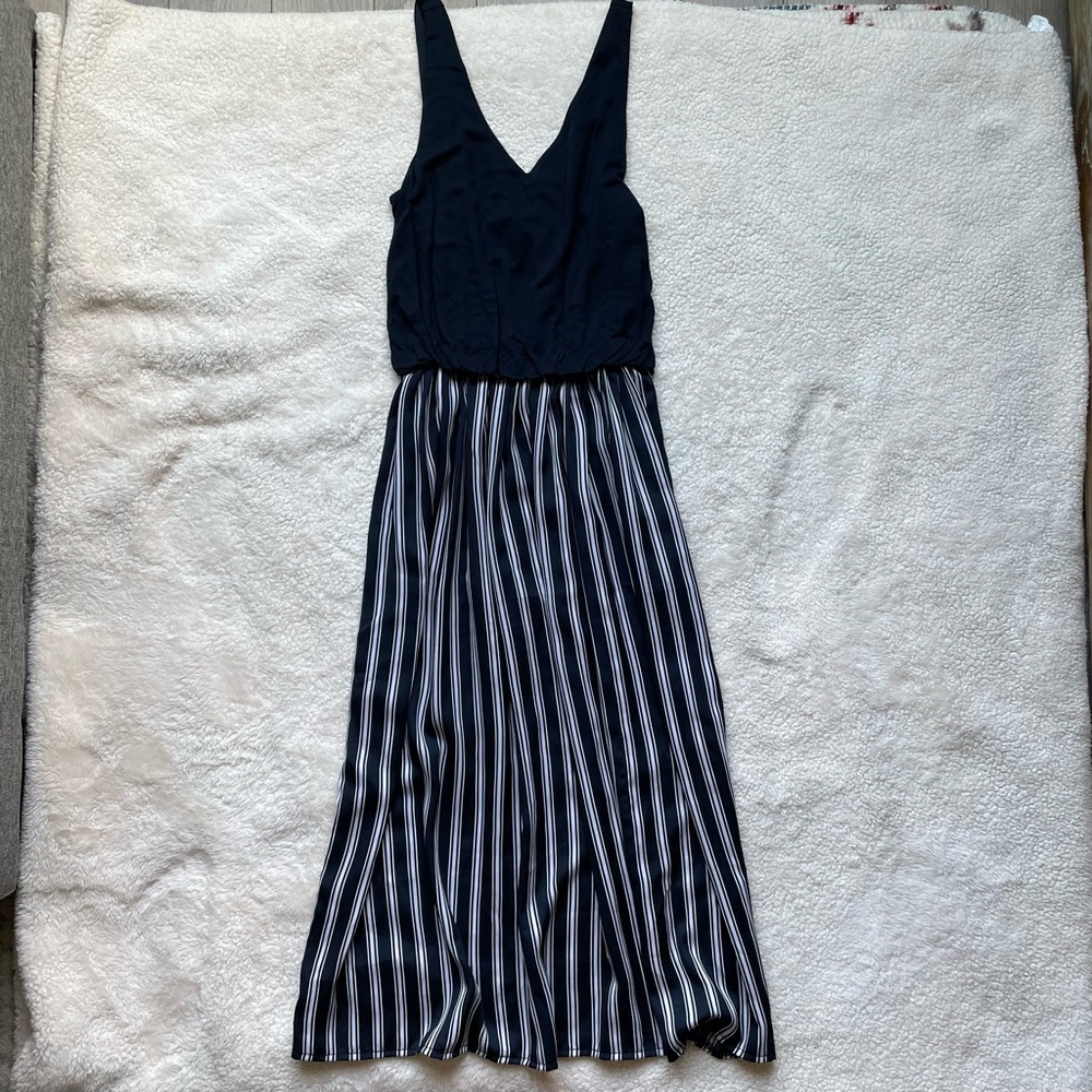 NWT Loft Midi Stripe Dress Size XS